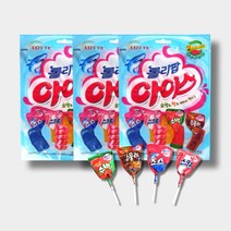 쇼프 수박 캔디 죠스 3봉지 스크류 아이스 롤리팝 콜라 사탕, 1개