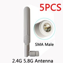 Wifi IOT PBX 2.4 GHz 5.8Ghz 안테나 8dBi RP-SMA 커넥터 듀얼 밴드 공중 SMA 여성 무선 라우터 ghz 5.8, 06 5PCS M