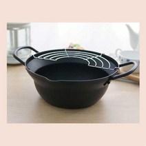 일본산 모던블랙 가정용 스텐망 튀김솥 자취생필수품