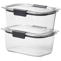 러버메이드 브릴리언스 식품 보관 용기 세트 2피스, Container, 4 count (Pack of 1)