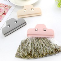 피케이팜 다용도 봉지집게 12P 세트 베이지4P+화이트4P+핑크4P 봉지 봉투 클립 보관 집게 밀봉기, 베이지+그레이+핑크