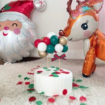 풍선토퍼 케익토퍼 케이크장식 크리스마스 풍선, 노랑믹스