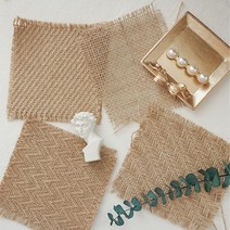 라이트앤 린넨 빈티지 매트 인스타 감성 촬영소품, 린넨 빈티지 매트 - 굵은 트윌무늬