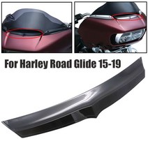 [해외]할리 로드 글라이드 FLTRU CVO 울트라 FLTRUSE FLTRX 커스텀 2015 2016-2019 용 오토바이 페어링 에어 플로우 벤트 액센트 트림 크롬, 검은 색