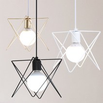 꿀벌라이팅 별1등 식탁등(블랙 화이트 골드), 6.별1등(로즈골드)+LED12W볼램프(노란빛)