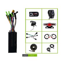 전기자전거 키트 변환 DIY 개조 자전거 리튬 배터리 수정 키트 243648V 7501000W 30A 3 모드 컨트롤러 라이, 한개옵션0