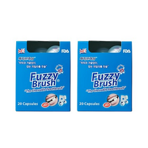 퍼지브러쉬 일회용 씹는칫솔 캡슐형, 20개입, 10개