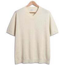 남성용 코어 브이넥 쿨링 반팔니트 (ROM003)