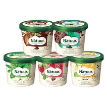 [나뚜루] 컵100ml(녹차/딸기/바닐라/민트초코/초코) 5개 혼합구성, 7.딸기100ml*3개+민트초코100ml*2개, 100ml