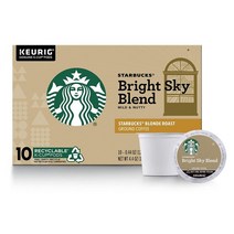 Starbucks Bright Sky Coffee 스타벅스 브라이트 스카이 블랜드 커피 60개입 큐리그 K-컵, 1Ea