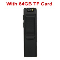 캠코더 카메라 Vandlion A3 바디 미니 디지털 HD 마이크 캠 자기 모션, 05 With 64GB TF Car, 01 CHINA