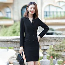 데스크유니폼 실장 사무직 안내데스크 아나운서룩 근무복 더블버튼 A05