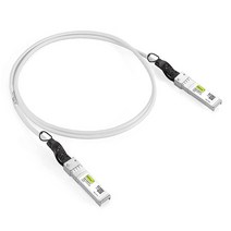 미국발송 10Gtek [화이트] 컬러 10G SFP+ DAC 케이블 - 시스코 SFP-H10GB-CU5M 유비퀴티 유니파이 디링크 슈퍼마이크로 넷기어 미크로틱 포티넷용, White, 1m