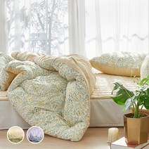 [파르페 바이 알레르망] 플리에 고밀도 워싱면 차렵이불 S/SS, 색상:옐로우, 상세 설명 참조