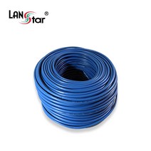 [LANstar]CAT.5E UTP 랜케이블 박스 100M 단선(회색/파랑) LS-5UTP-100MBE / LS-5UTP-100MGE, 블루
