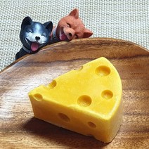 강아지 치즈케이크 애견 케잌 수제간식 생일파티 베이커리, (대) 치즈케이크 1개