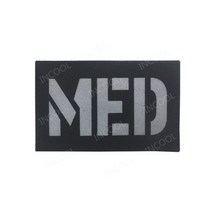 3D 프린터 복합기 전술 군사 패치 의료 상징 고무 배지, 9 반사 8x5cm