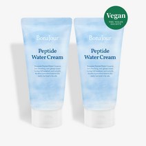 [1+1] 보나쥬르 비건 펩타이드 워터크림 / 수부지 지성피부 산뜻촉촉 크림 309854, 펩타이드 워터크림 + 펩타이드 워터크림