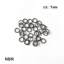 고무바킹 고무링 부싱 와셔 nbr 씰 사양 cs 1mm 니트릴 부타디엔 외경 o- 와셔, 7x5x1mm, 검은 색, 10개