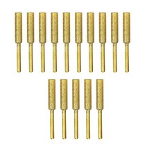 톱 연삭기 기계 엔진 야스리 연마기 체인 날 15 pcs 코팅 원통형 버 세트 4 4.8 5.5mm 전기 숫돌 파일 조각 연마 그라인딩 도구, CHINA