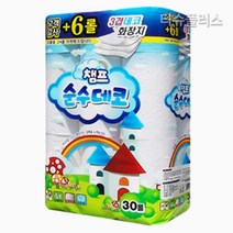 챔프 순수 데코 19M 3겹 30롤 두루마리 화장지, 1개