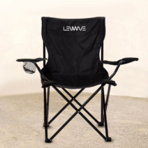 런웨이브 고강도 스틸 프레임 접이식 팔걸이 캠핑 낚시 피크닉 의자 특대 + 전용 커버 5color, 블루