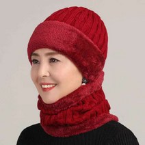 여성 겨울 모자 레드 세트 털 귀달이 방울 군밤 중년 곰돌이 털실 아기 여자 비니 할머니 에스키모 밍크 방한 기리