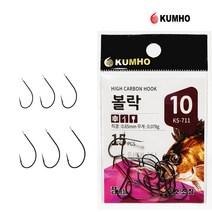 국산 볼락 블랙니켈 바늘, 12호, 1개