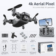 카메라 드론 촬영 새로운 미니 4k hd 접이식 쿼드콥터 원키 리턴 fpv 팔로우 미 rc 헬리콥터 쿼드로콥터 소년 39s toys, 4k 3 배터리 박스형