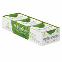 Velamints 벨라민트 화이트 츄잉껌 슈가 프리 40g 8팩 페퍼민트 Velamints White Gum - Sugar Free