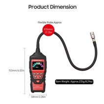 복합가스측정기 가스감지기 휴대용 HABOTEST HT601B/HT601A 가스 분석기 누출 감지기 PPM 미터 가연성 인화성 천연 테스터 9999 20% LEL, HT601A