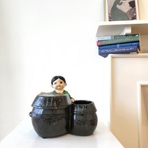 사보삼닷컴 장독대저금통 한국전통 민속인형 수납 저금통인형