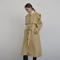 미테 MITTE SAILOR COLLOR BELTED HANDMADE COAT_BUTTER 250172