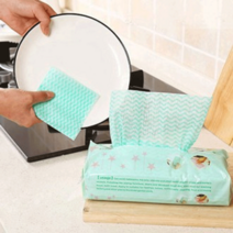 조은마켓 간편하게톡! 티슈형 행주 대용량 뽑아쓰는행주80P(색상랜덤), 3세트