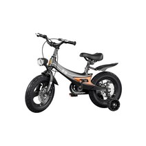 어린이 4발 자전거 키즈 블랙 플래시 보조바퀴 아동, 14인치 블루 마그네슘 합금 프레임   휠