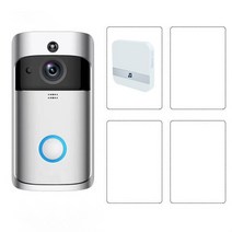 IoT Ai 인터폰 비디어폰 설치 교체 V5 스마트 와이파이 무선 비디오 초인종 AC110 220V 18V 500mah 전원 어, 09 option 4_01 EU 플러그