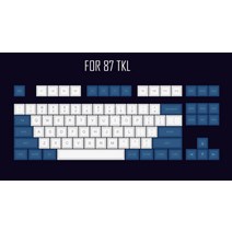 사오파오 체리 푸딩 pbt 키캡 dsa pbt 상단 인쇄 범례 흰색 파란색 키 ​​캡 레이저 에칭 gh60 poker2 xd64 87 104 xd75 xd96 xd84 k70, 87 tkl
