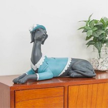 그레이하운드 강아지모형 40cm 개모형 빈티지소품샵
