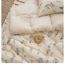 혼수방 와일드 플라워 순면 차렵이불 침구 40수