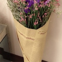 빈티지 영자신문 꽃 선물 포장지 10P 화분 공예 제품 포장
