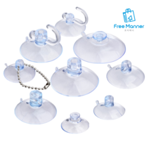 흡착판 압축 흡착 고무 큐방 후크 캠핑 고리 차량용 강력 뽁뽁이 J형 고리 구슬줄, 32mm+고리 - 5P