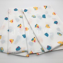 우리아이사랑 국산 순면 무형광 사각 천기저귀 10장, 천기저귀 버드 10장