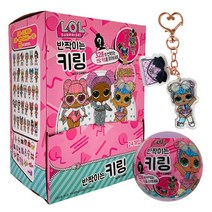 LOL 서프라이즈 반짝이는 키링 캔디 8g x 24입 (1case), 1개