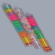 [MNP] 마카롱 머랭쿠키 포장용 빼빼로 막대과자 DIY선물용 투명통 PC투명관 6 x 40cm 1개/10개/100개, 화이트, 100개