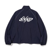 NOT4NERD Nylon Tribal Logo Windbreaker Jacket - Navy
