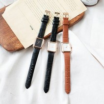 [KT알파쇼핑]파즈 스퀘어 가죽 시계