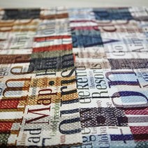 [초광폭 옥스포드] DTP나염 63인치 기하무늬 면 원단 천 패브릭 아원텍스 20수 면원단 면프린트 옥스포드프린트 원단 동대문원단, 브라운