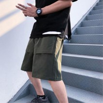 시원한 통큰 고무줄 밴딩 무릎 반바지 남학생반바지