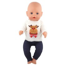 솜인형옷 무속성 솜인형 신제품 귀여운 양모 산타 클로스 나무 엘크 인형 의류 세트 43 Cm 미국 18 인치 장난감 선물, 16 CL-0330-1