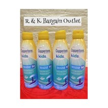 선크림 4Pk 코퍼톤 어린이 스프레이 자외선 차단제 SPF 50 5.5온스 각각 읽기